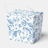 Moderne chinesische Kochecke Zeichnend Abnahekiste Geschenkschachtel (Rückseite)