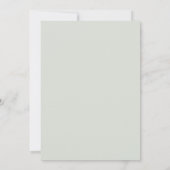 Moderne chinesische Minimalistische Hochzeit Einladung (Rückseite)