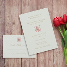Moderne chinesische Minimalistische Hochzeit