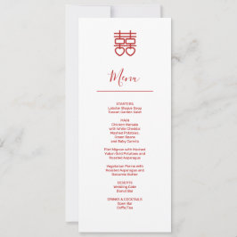 Moderne chinesische Speisekarte Einladung