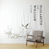 Moderne Chinoiserie Hochzeitsreise Foto Hintergrun Wandteppich (Beispiel (Horizontal))