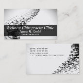 Moderne Chiropractic Chiropraktor Clinic Health Visitenkarte (Vorne/Hinten)