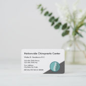 Moderne Chiropraktiker Einzigartige Visitenkarten Visitenkarte (Stehend Vorderseite)