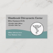 Moderne Chiropraktiker Office Business Cards Visitenkarte (Vorderseite)