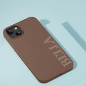 Moderne Choco braun erste minimale zeitgenössische Case-Mate iPhone Hülle