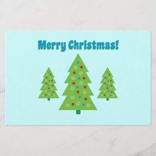 Moderne Christbaumkunst Briefpapier