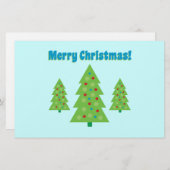 Moderne Christbaumkunst Briefpapier (Vorne/Hinten)