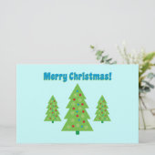 Moderne Christbaumkunst Briefpapier (Stehend Vorderseite)