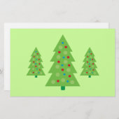Moderne Christbaumkunst Briefpapier (Vorne/Hinten)