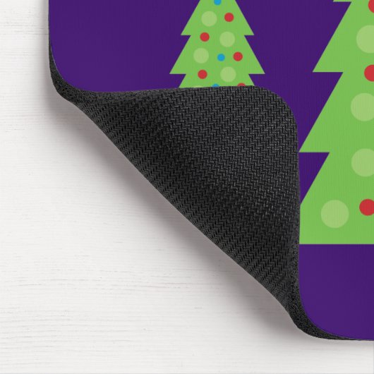 Moderne Christbaumkunst Mousepad (Ecke)