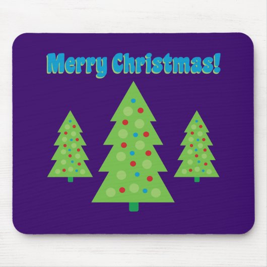 Moderne Christbaumkunst Mousepad (Vorne)