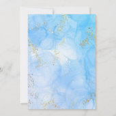 Moderne Christening Boy Baptisvorlage Einladung (Rückseite)