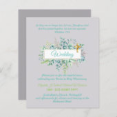 Moderne Christlich-katholische Hochzeitseinladung (Vorne/Hinten)