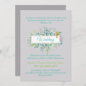 Moderne Christlich-katholische Hochzeitseinladung Einladung (Vorne/Hinten)