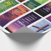 Moderne Christliche Bibelbibliotheken Geschenkpapier (Ecke)