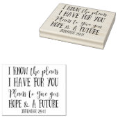 Moderne Christliche Bibelverse Typografie Gummistempel (Stempel)