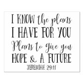 Moderne Christliche Bibelverse Typografie Gummistempel (Prägung)