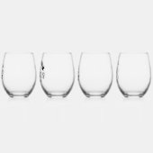 Moderne Christliche Glaubenssätze Weinglas Ohne Stiel (Links)