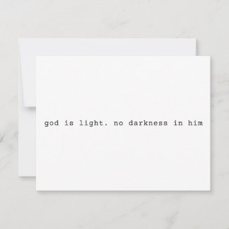 Moderne christliche "Gott ist Licht"-Einladung Einladung