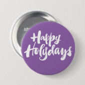 Moderne Christliche Happy Holydays Weihnachten Button (Vorne & Hinten)
