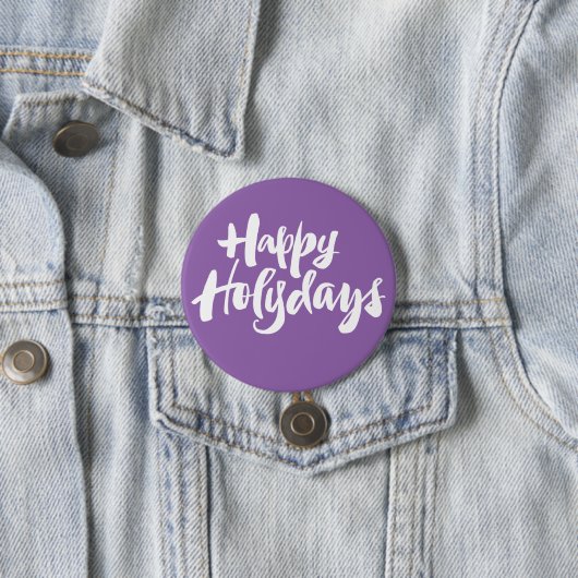 Moderne Christliche Happy Holydays Weihnachten Button (Beispiel)