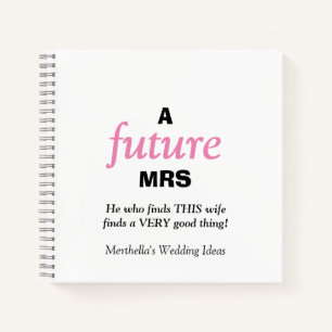 Moderne, Christliche Hochzeitsideen Notizblock