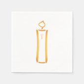 Moderne Christliche Kerze Serviette (Vorderseite)