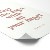 Moderne Christliche Kinder vertrauen auf das Lord  Poster (Ecke)