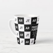Moderne Christliche Monogramm-FREUNDE FÜR DIE Milchtasse (Linke Ecke)