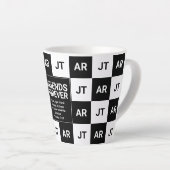 Moderne Christliche Monogramm-FREUNDE FÜR DIE Milchtasse (Rechte Ecke)