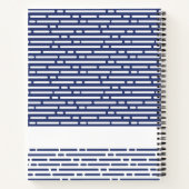 Moderne Christliche Prayer Zeitschrift Navy Blue S Notizblock (Rückseite)