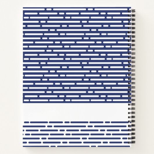 Moderne Christliche Prayer Zeitschrift Navy Blue S Notizblock (Rückseite)