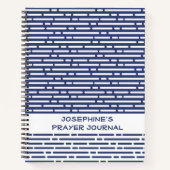 Moderne Christliche Prayer Zeitschrift Navy Blue S Notizblock (Vorderseite)