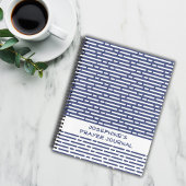 Moderne Christliche Prayer Zeitschrift Navy Blue S Notizblock