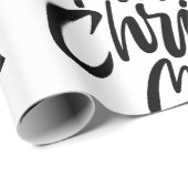 Moderne Christliche religiöse Weihnachtsschrift Geschenkpapier (Rolleneckpunkt)