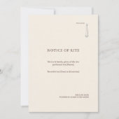 Moderne christliche Sakramentsankündigung (Vorderseite)