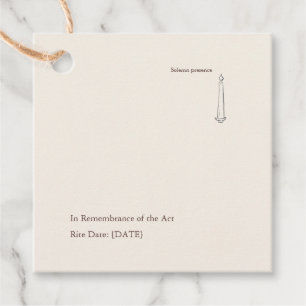 Moderne christliche Taufe Pate Geschenkanhänger