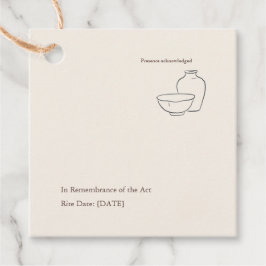 Moderne christliche Taufe Pate Geschenkanhänger