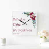 Moderne Christliche Uhr | Ecclesiastes 3:1 (Zuhause)