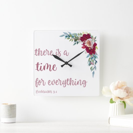 Moderne Christliche Uhr | Ecclesiastes 3:1 (Zuhause)