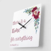 Moderne Christliche Uhr | Ecclesiastes 3:1 (Winkel)