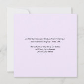 Moderne Christliche Weihnachtskarte (Rückseite)