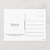 Moderne Christliche Weihnachtskrippen Feiertagspostkarte (Rückseite)