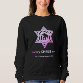 Moderne Christliche Weihnachtskrippen Sweatshirt