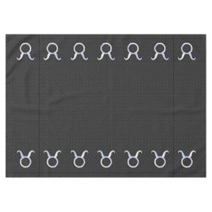 Moderne Chrom wie Taurus-Sternzeichen Tischdecke