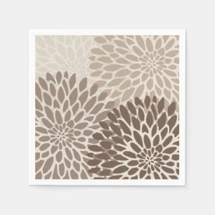 Moderne Chrysanthemen Serviette