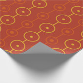 Moderne Circle Stings Mitte des Jahrhunderts Geschenkpapier (Ecke)