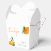 Moderne Citrus Baby Dusche Vielen Dank Geschenkschachtel (Geöffnet)