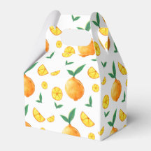 Moderne Citrus Orange Muster Babydusche