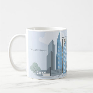 Moderne City Life Tasse - Urban Street Scene